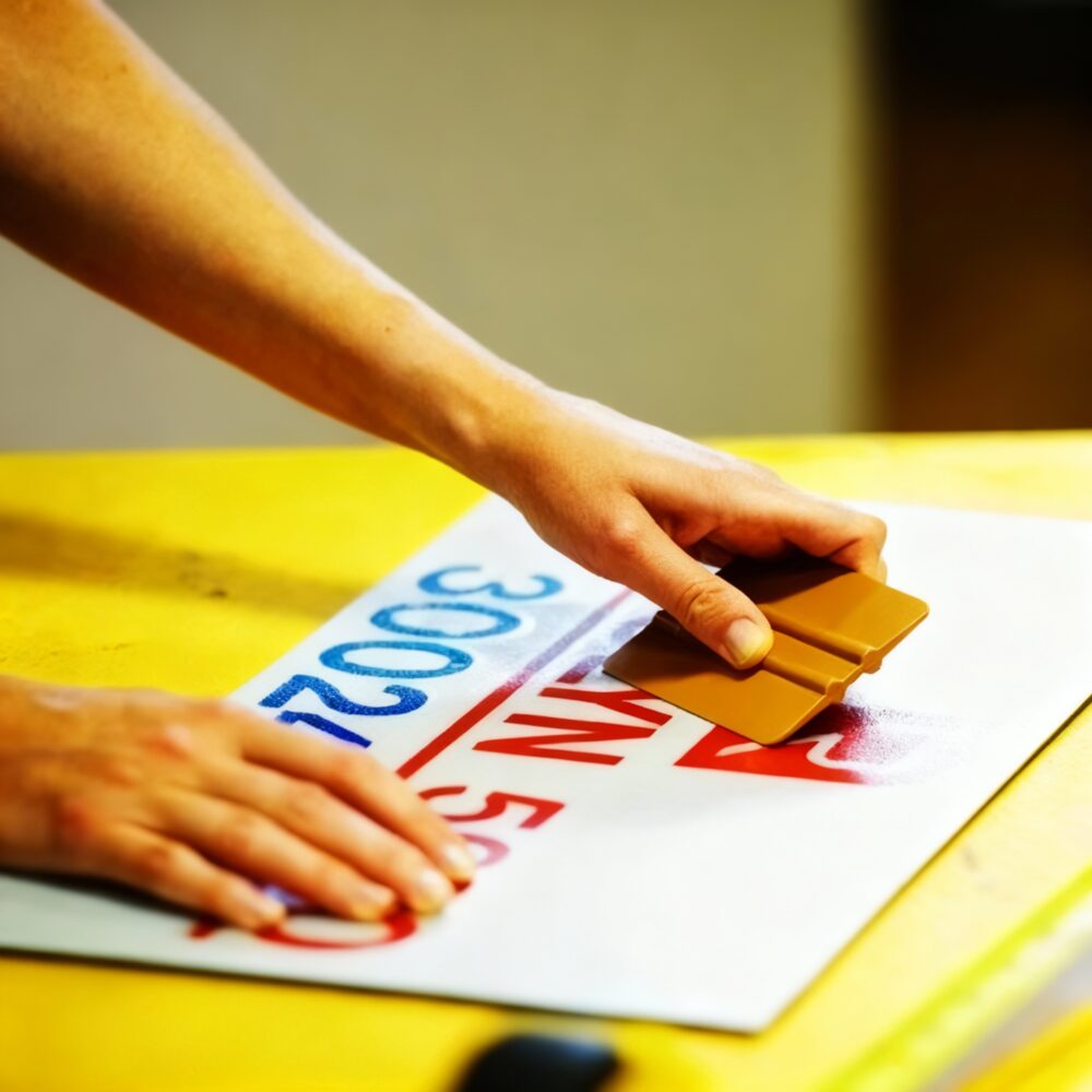 Instalação de adesivos