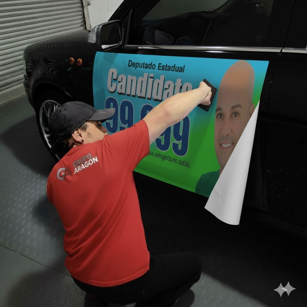 adesivação de frota